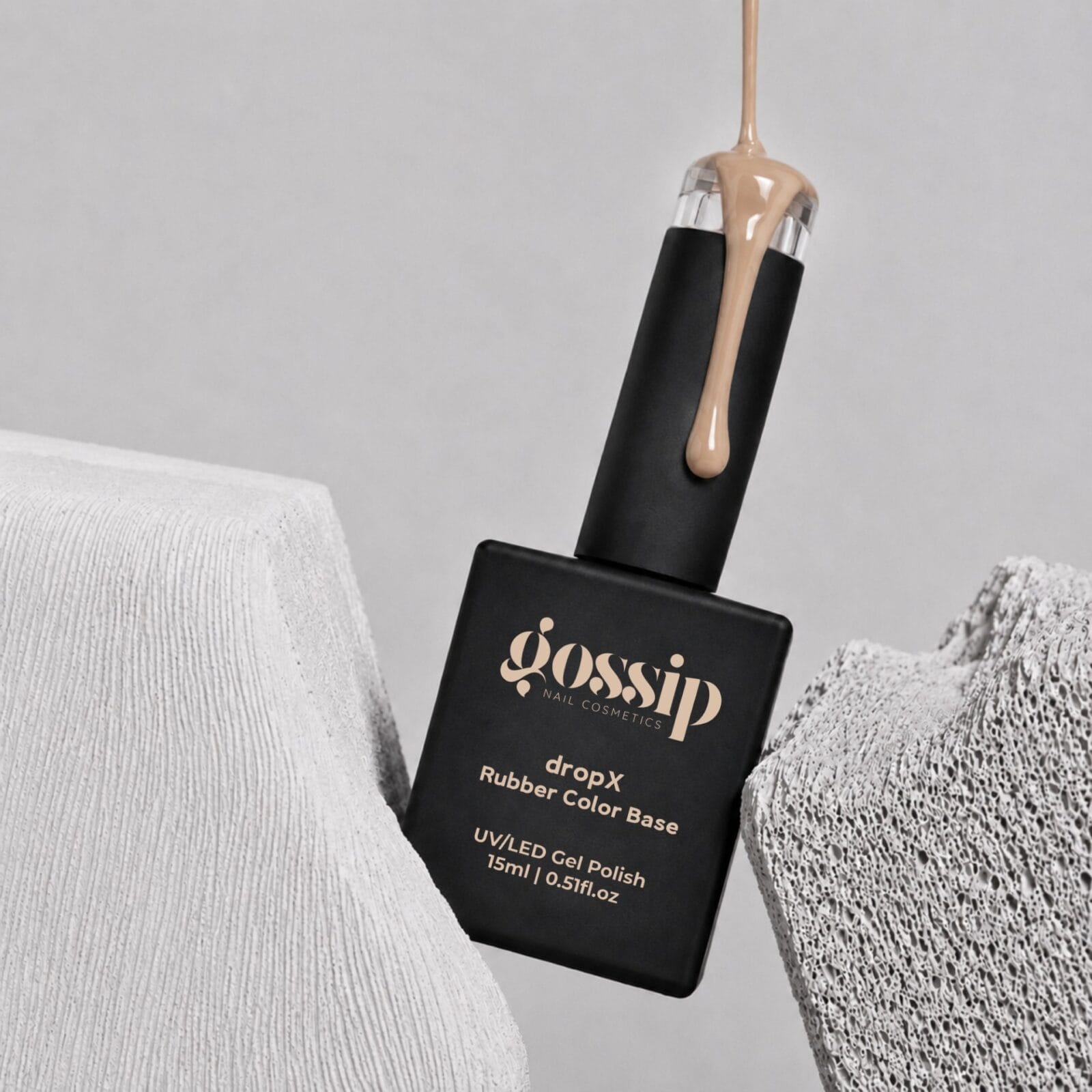 DropX Rubber Color Base - cashmere nude 15ml