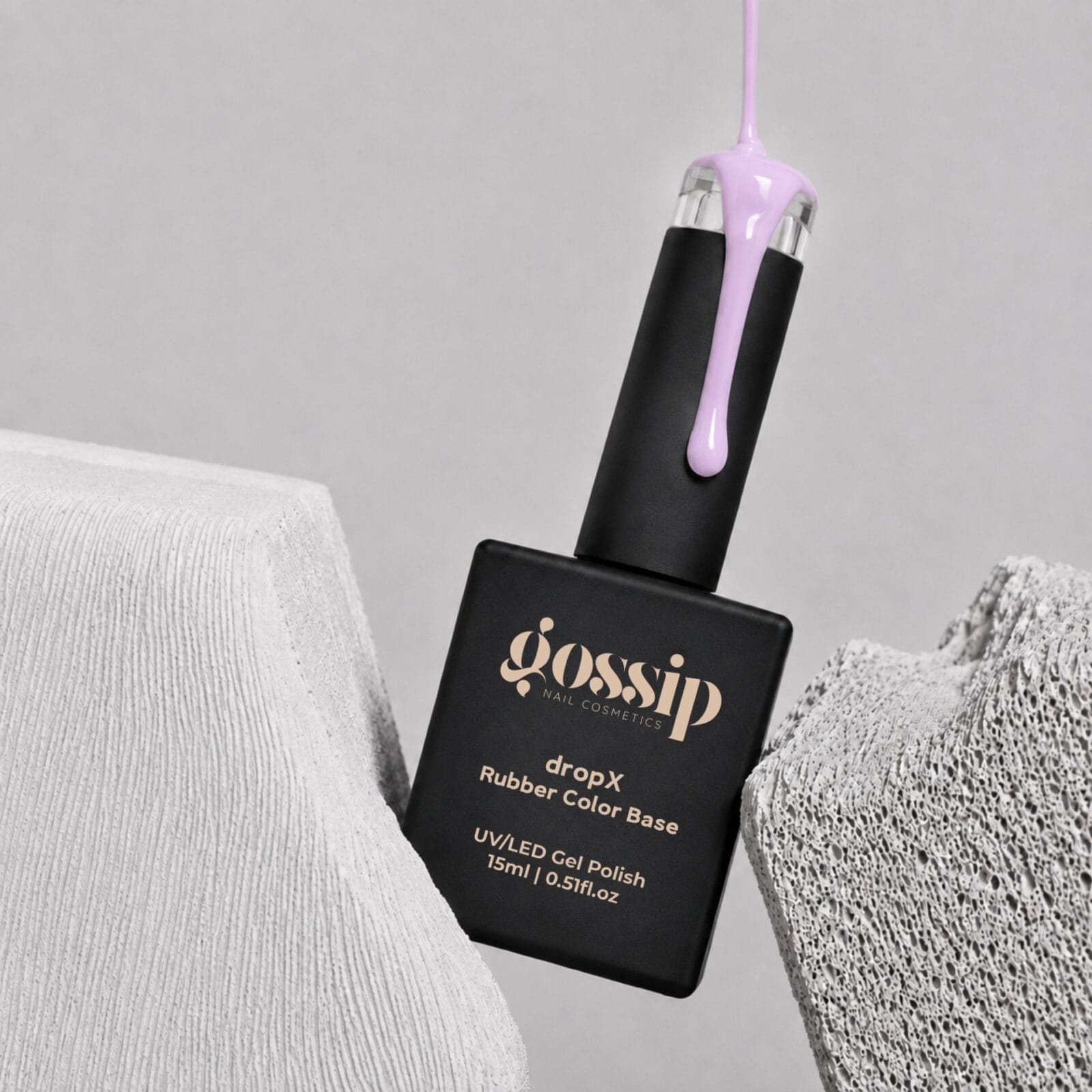 DropX Rubber Color Base - lavender mist 15ml