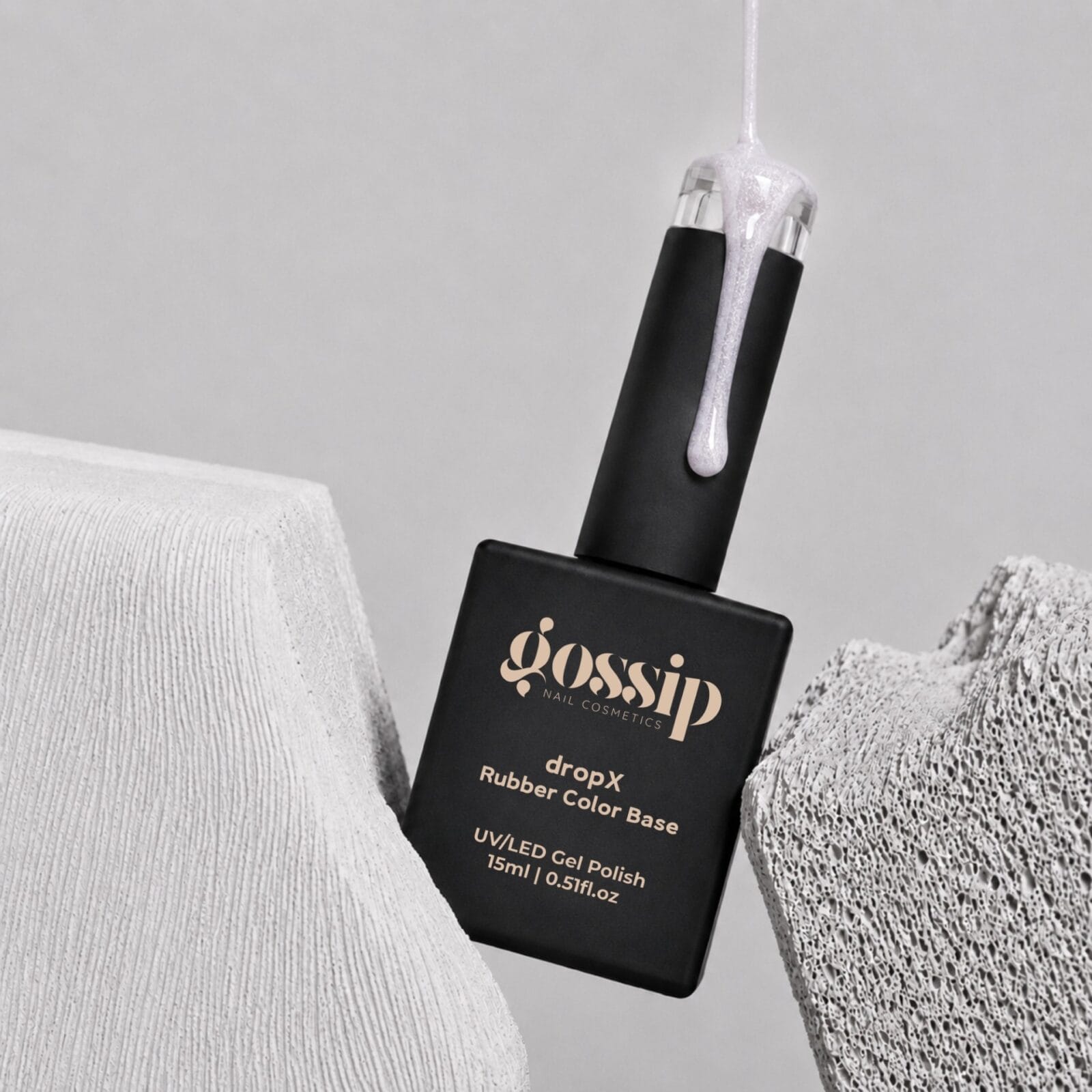 DropX Rubber Color Base - sugar sparkle 15ml